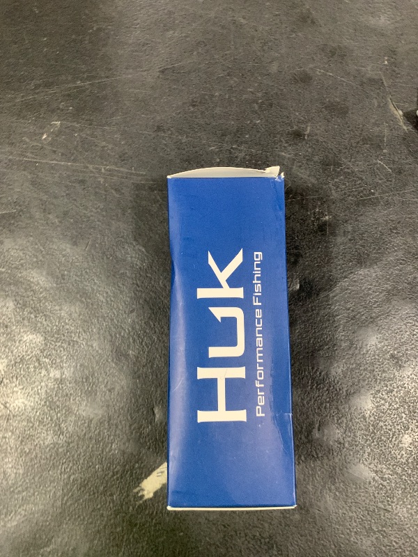 Photo 1 of HUK, Polarized Lens Eyewear with Performance Frames, Fishing, Sports & Outdoors Sunglasses Oval, (Spearpoint) Gray/Matte Black, Medium/Large
