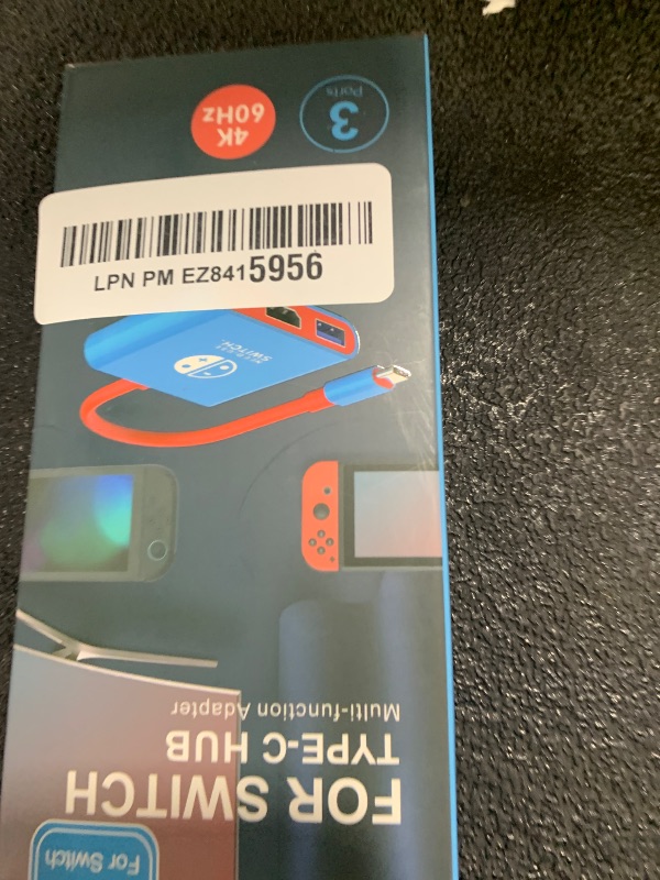 Photo 1 of Switch 2 Dock, Portable TV Dock Station for Switch/Switch 2/Steam Deck/ROG Ally/Legion GO, 3-in-1 Switch 2 Travel Dock with HDMI 4K@60Hz, USB 3.0 and 100W Charge PD Port
