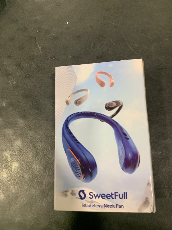 Photo 1 of SWEETFULL Portable Neck Fan 360° Cooling Bladeless Personal Fan | No Hair Twisting - 4000mAh USB Rechargeable Wearable Fan for Travel, Birthday Gifts for Men, Women, Mom, and Dad