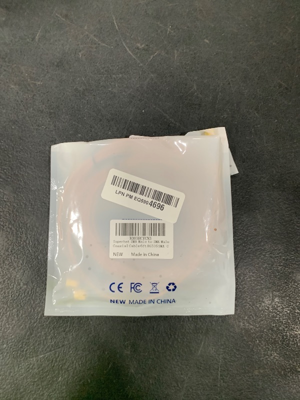 Photo 1 of Superbat SMA Male to SMA Male Coaxial Cable 6ft RG316 Coax Cable 50Ohm for 3G 4G LTE WiFi Antenna Analyzer Router RTL SDR Dongle SWR Meter MMDVM Units etc. 2-Pack