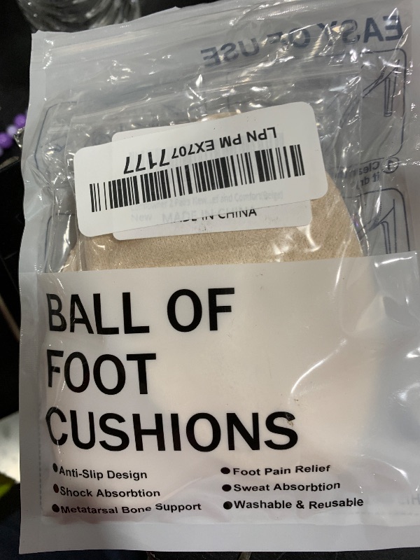 Photo 1 of Comfowner Ball of Foot Cushions, Metatarsal Pads Women, High Heels Non-Slip Comfort Pads, Shoe Support for Metatarsalgia Mortons Neuroma Pain Relief (2 Pairs,Beige)