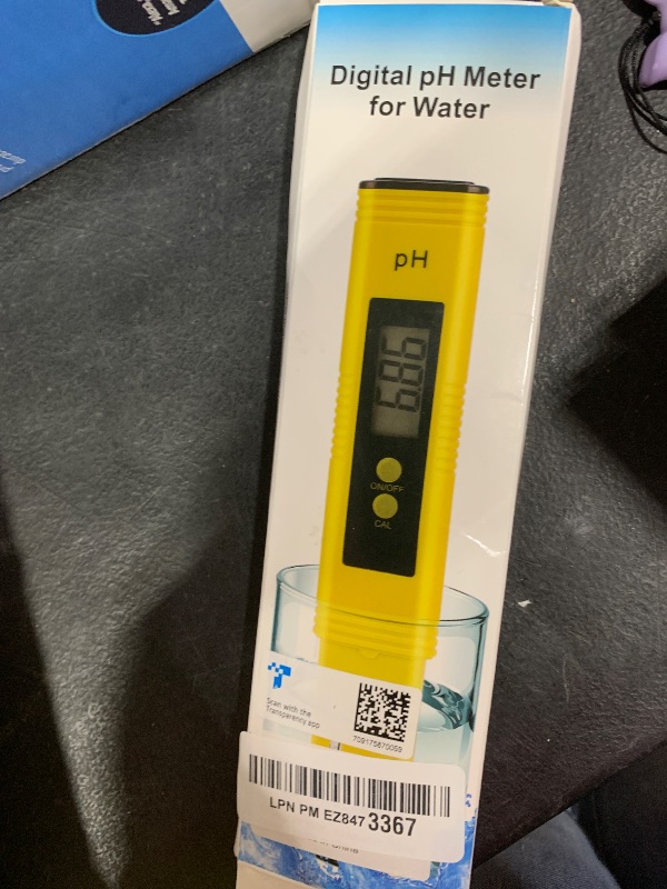 Photo 1 of PH Meter for Water Hydroponics Digital PH Tester Pen 0.01 High Accuracy Pocket Size with 0-14 PH Measurement Range for Household Drinking, Pool and Aquarium