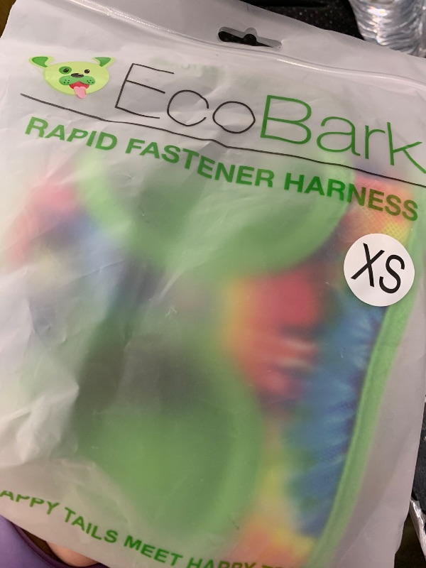 Photo 1 of EcoBark Step in Dog Harness - Soft Mesh Dog Vest Harnesses for Puppies and Small Dogs - Reflective and Adjustable No Pull and No Choke Halter Harness - Mesh Comfort Padded Body Harness (Tie-Dye, XS)