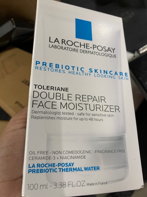 Photo 1 of La Roche-Posay Toleriane Double Repair Face Moisturizer, Daily Moisturizer Face Cream with Ceramide and Niacinamide for All Skin Types, Oil Free, Fragrance Free