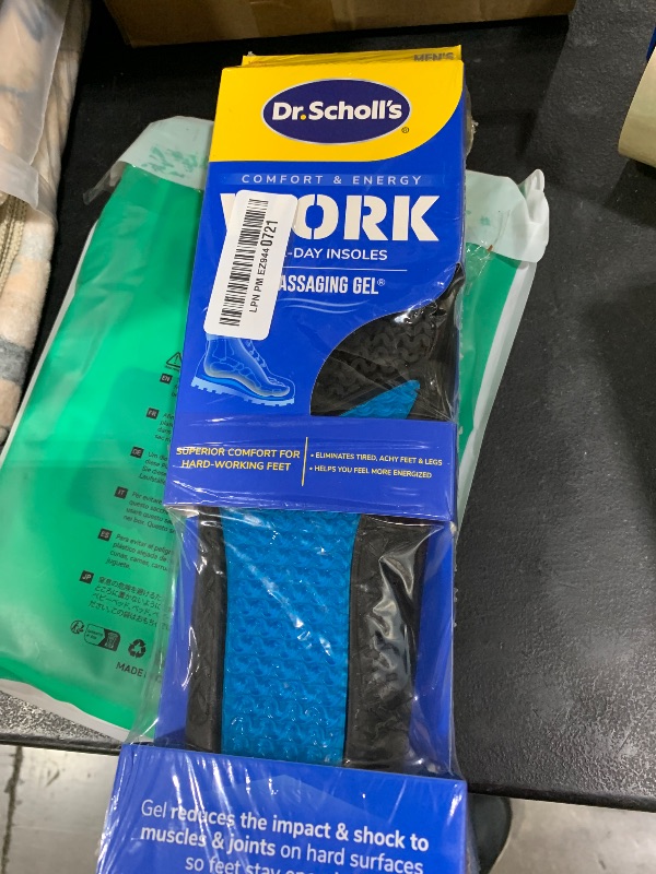 Photo 1 of Dr. Scholl's Work Insoles (Pack) // All-Day Shock Absorption and Reinforced Arch Support That Fits in Work Boots and More (for Men's 8-14, Also Available for Women's 6-10) 1 Pair (Pack of 2) 2 Count