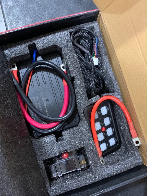 Photo 1 of Nilight 8 Gang Switch Panel System Circuit Control Relay System Fuse Wiring Harness Automatic Dimmable ON Off LED Switch Pod for 12V Cars Trucks Campers SUV, 2 Years Warranty,Blue