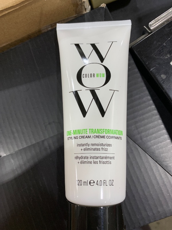 Photo 1 of COLOR WOW One Minute Transformation – Instant frizz fix| Nourishing styling cream smooths, tames + defrizzes on the spot, Avocado oil + Omega 3’s hydrate, repair for silkier, smoother texture