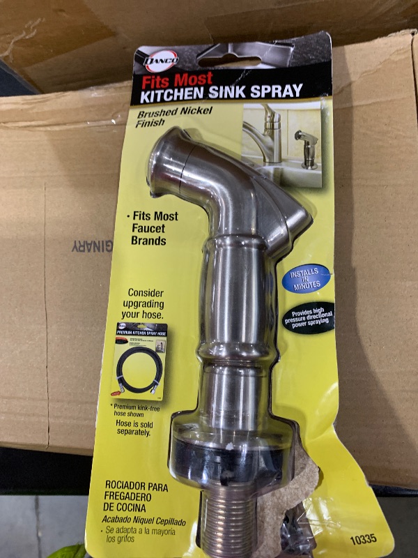 Photo 1 of DANCO Kitchen Sink Side Spray, Brushed Nickel, 1-Pack (10335)