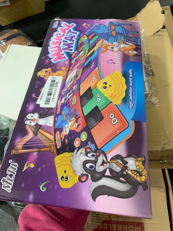 Photo 1 of Kids Musical Piano Mats with 25 Music Sounds,Musical Toys Baby Floor Piano Keyboard Mat Carpet Animal Blanket Touch Playmat Early Education Toys for 1 2 3 4 5 6+ Year Girls Boys Toddlers