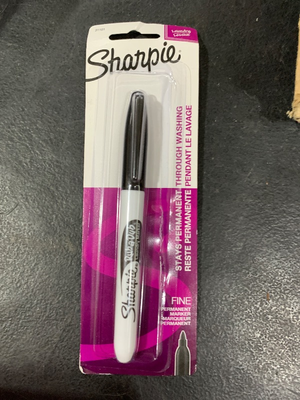 Photo 1 of Sharpie Rub-A-Dub Permanent Laundry Marker Fine Black - Pack of 1