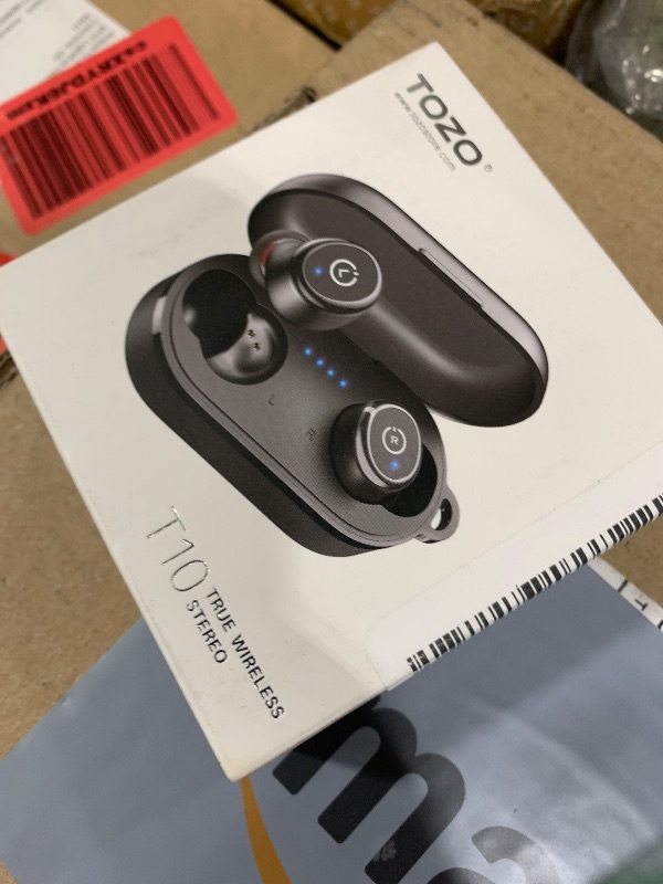 Photo 1 of TOZO T10 Wireless Earbuds Bluetooth 5.3 Headphones, App Customize EQ, Ergonomic Design, 55H Playtime, Wireless Charging Case, IPX8 Waterproof Sound in-Ear Headset, 2025 New Version