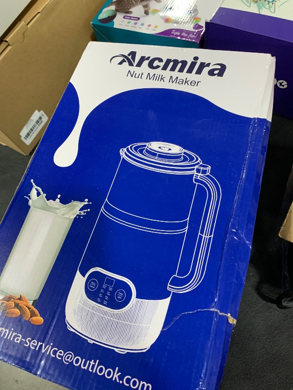 Photo 1 of 8 in 1 Nut Milk Maker, 8 Blade 35oz Homemade Almond, Oat, Coconut, Soy, Plant Based Milks and Non Dairy Beverages, Soy Milk Maker Machine with Delay Start/Keep Warm/Self-Cleaning/Boil Water