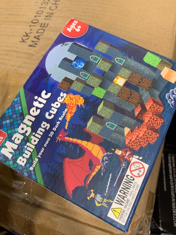 Photo 1 of Annexfun Magnetic Blocks - Build Magnetic Dark Castle Set - Magnetics Toys for Montessori Toddler Christmas Birthday Gifts - STEM Sensory Toys for 3 4 5 6 7 8 9 10 Year Old Boys & Girls