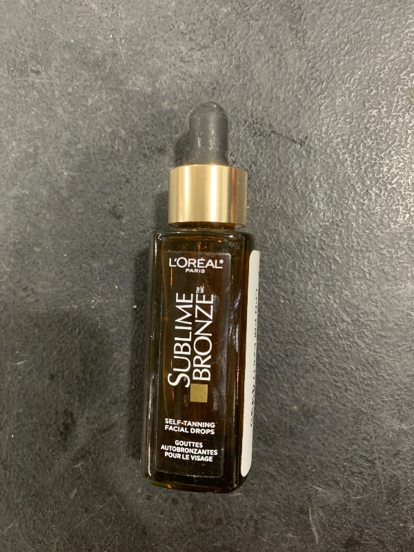 Photo 1 of L'Oreal Paris Sublime Bronze Self Tanning Facial Drops with Hyaluronic Acid, Gradual Tan, Fragrance-Free, 1 fl. Oz