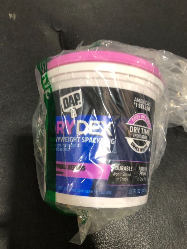 Photo 1 of 1 qt Dap 12330 DryDex Interior/Exterior Spackling, White