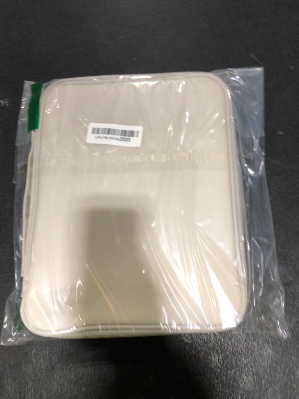 Photo 1 of 11 Inch iPad Travel Case Organizer, Padded Tablet Carrying Sleeve Bag for iPad Pro 11-in (M4), iPad 10.9 (10th Gen), iPad Air 11-in (M2), Galaxy Tab S8/S9 (White Grey-11)