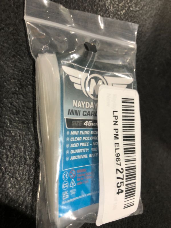 Photo 1 of Mayday Games Mini Card Sleeve 45 MM X 68 MM pack of 100