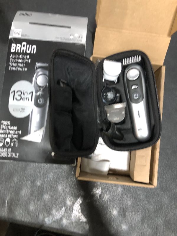 Photo 1 of Braun All-in-One Men's Shaving Kit Series 9 9440, 13-in-1 Beard, Face, Nose, Ear Trimmer, Hair Clippers, Body Groomer and Manscaping