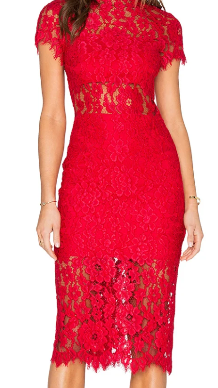 Photo 1 of womens red lace dress suize medium 