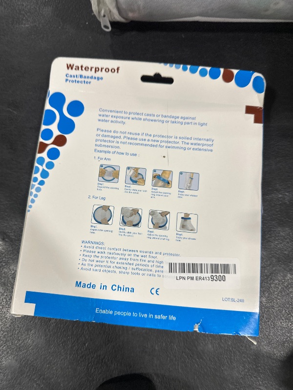 Photo 1 of 100% Waterproof Foot Cast Cover Wound Protector for Shower Bath, Watertight Cast Bag Covers for Broken Surgery Foot, Wound and Burns - Reusable [2025 Upgrade]