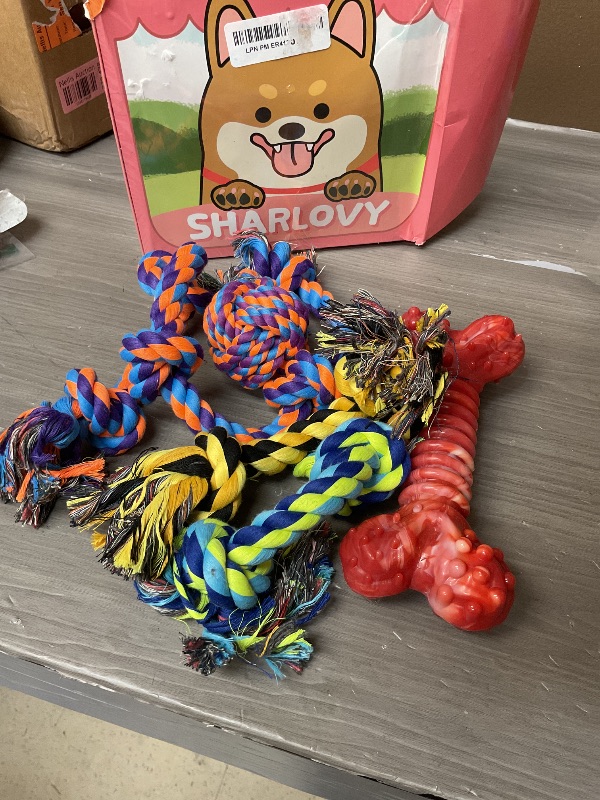 Photo 1 of XL Indestructible Dog Toys for Aggressive Chewers Large Breed, Durable Dog Chew Toy, Large Dog Toys for Large Dogs Safe and Long Lasting Puppy Teething Chew Toys, Cotton Dog Rope Toys for Medium Dogs