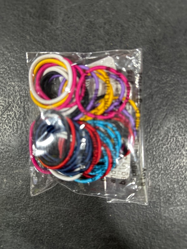Photo 1 of Goody Kids Ouchless Elastic Hair Ties - 40 Ct, Assorted Colors, 2MM Rubber Bands for Hair, Pain-Free Hair Accessories for Girls & Boys, Made for Long-Lasting Braids, Ponytails & More, For Fine Hair