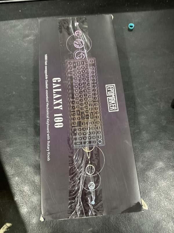 Photo 1 of EPOMAKER Galaxy100 QMK/VIA Wireless Gaming Keyboard, Aluminum Shell, Bluetooth/2.4Ghz/USB-C, Pre-Lubed Hot-Swappable Linear Switches, NKRO, RGB Backlit (Creamy White, Marble White Switch)