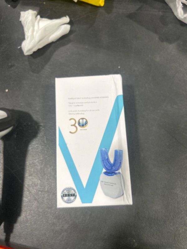 Photo 1 of Sani White Ultrasonic Toothbrush, Ortho Sparkle Sonic Glow Brush, 360 Brite Toothbrush Adult U Shaped Tooth Cleaner Teeth Whitening Light Electric Automatic Hands Free