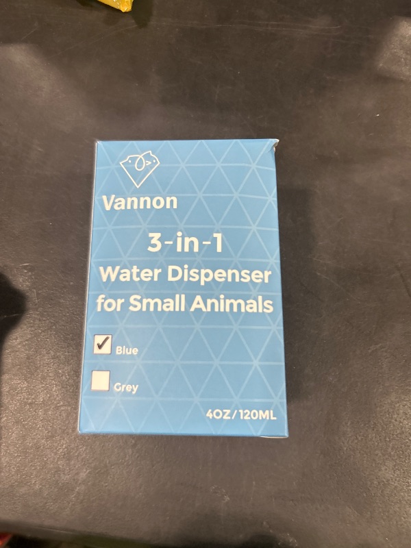 Photo 1 of VANNON 3 in 1 Hamster Water Bottle No Drip Small Animal Water Bottle Automatic Bottle Dispenser with Food Container Base Hut and Hideout Base 4oz/120ml,Leekproof, BPA Free