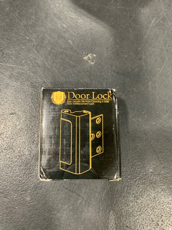 Photo 1 of Home Security Door Reinforcement Lock Upgraded Front Door Locks for Kids Safety Withstand 800 lbs Metal Child Proof Door Latch Lock for Inside Door Top Extra Flip Lock High Deadbolt Lock Home Defender