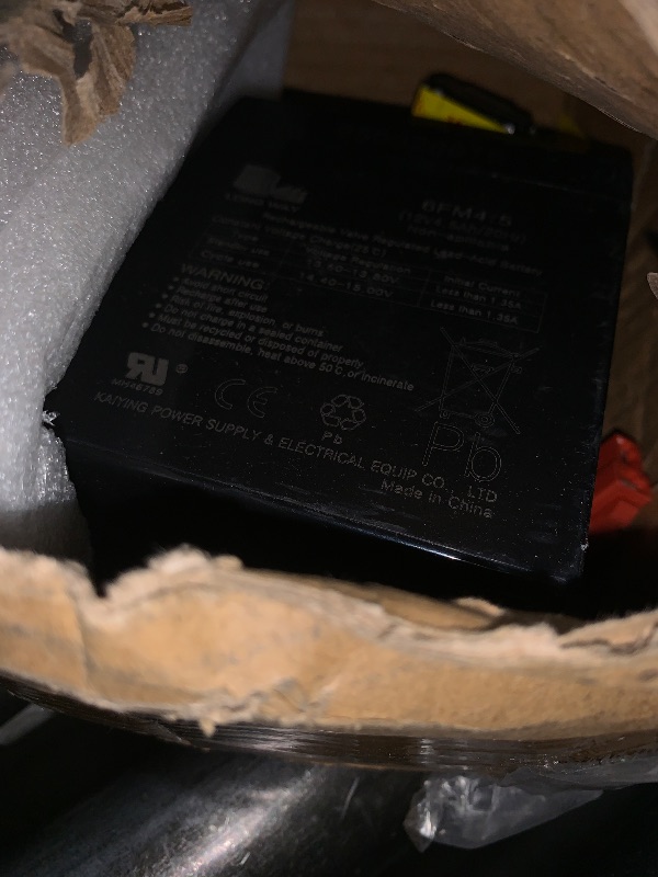 Photo 1 of 12V 4.5Ah Battery for 12 Volt Kids Ride On Car Truck