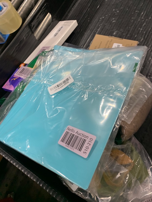 Photo 1 of Dunwell Presentation Binder 12-Pocket, Displays 24 Pages, 8.5x11 Portfolio Binder with Plastic Sleeves, Storage and Organizer for Documents, Certificates, Projects, Photos (Aqua)