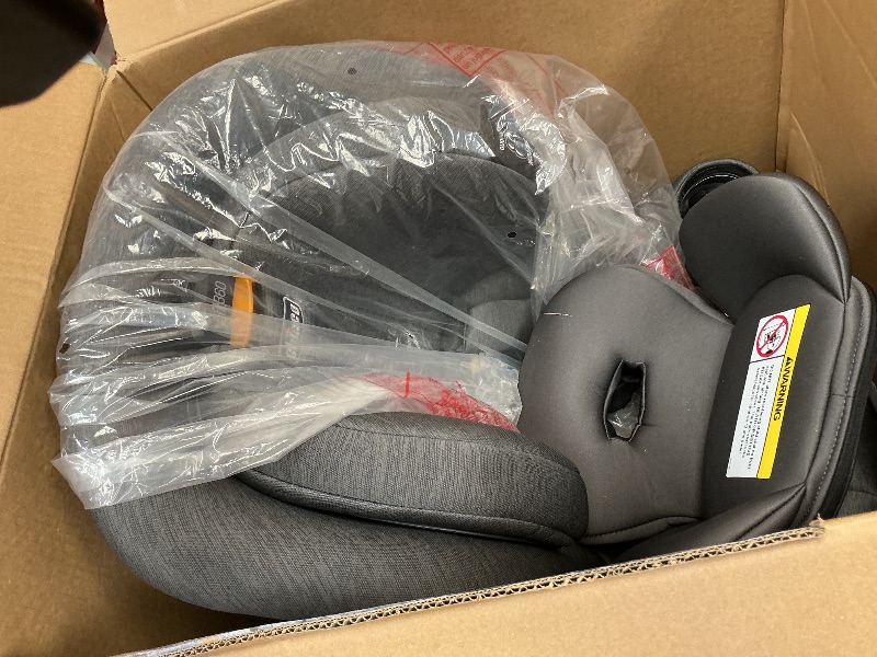Photo 1 of Chicco Fit360 ClearTex Rotating Convertible Car Seat with 360 Degree Rotation for Rear-Facing and Forward-Facing Usage, LeverLock Self-Tensioning Lock System | Slate/Grey