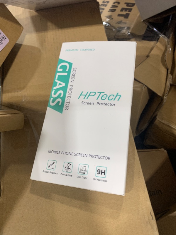 Photo 1 of HPTech (2 Pack) Screen Protector for iPhone 11 Pro, iPhone XS and iPhone X (5.8-inch) Tempered Glass, Anti Scratch, Bubble Free, Case Friendly