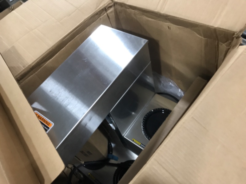 Photo 1 of BUNN Axiom 15-3, Automatic Commercial 12-Cup Coffee Maker, 3 Lower Warmers, 38700.0002,Gray