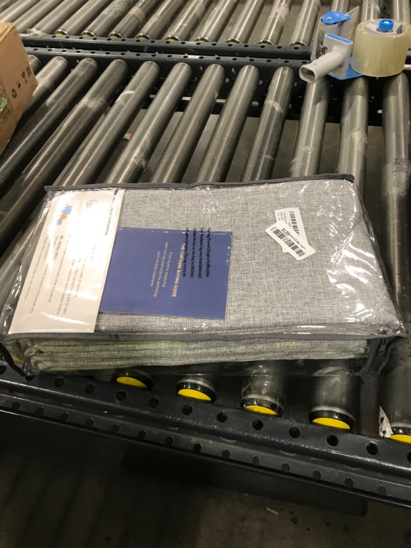 Photo 1 of 100% Blackout Shield Linen Blackout Curtains for Bedroom 108 Inches Long, Back Tab/Rod Pocket Living Room Drapes, Thermal Insulated Blackout Curtains 2 Panels Set, 50" W x 108" L, Grey