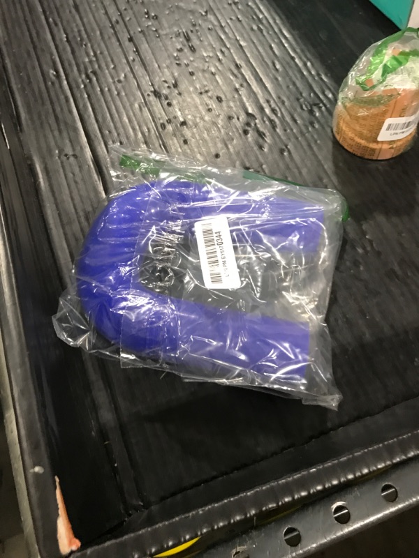 Photo 1 of X AUTOHAUX 1 Pcs 38mm/1.50" ID 150mm/5.91" Length 180 Degrees Blue Car Silicone Hose Coolant Hose Universal