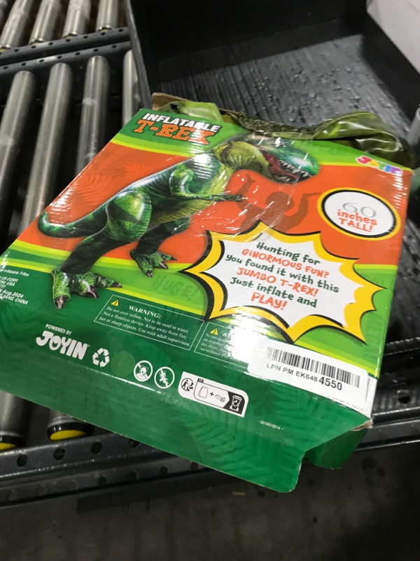 Photo 1 of JOYIN 62” Giant T-Rex Dinosaur Inflatable for Party Decorations, Birthday Party Gift for Kids and Adults, Dinosaur Pool Toys (Over 5Ft. Tall)