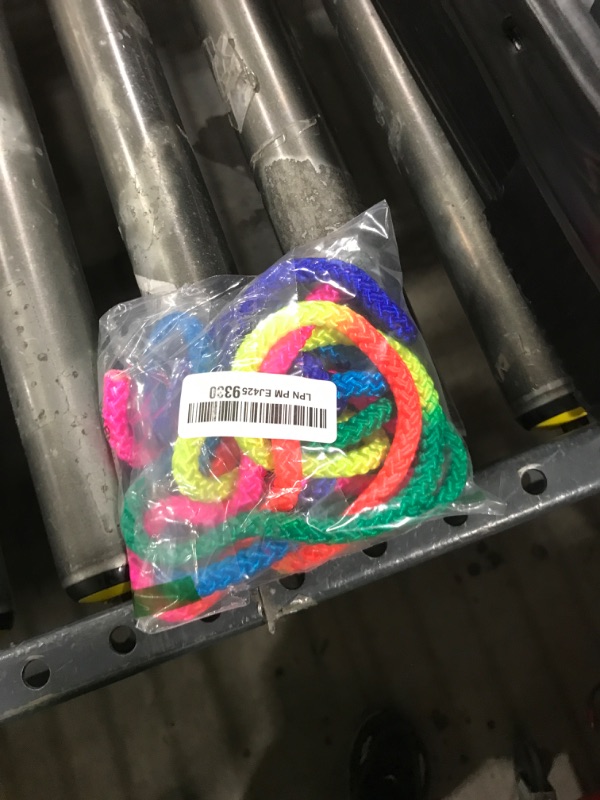 Photo 1 of Watris Veiyi Rhythmic Gymnastics Rope - 2.8m/110in Rainbow Rhythmic Arts Training Jumps Rope
