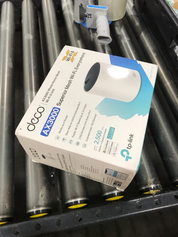 Photo 1 of TP-Link Deco X55 Pro AX3000 Whole Home Wi-Fi 6 Mesh System - Coverage up to 2500 Sq.Ft & up to 150 Devices, 2x2.5G WAN/LAN Ports, 4 Streams, Ethernet Backhaul, Ideal for 1Gig+ Internet, 1-Pack