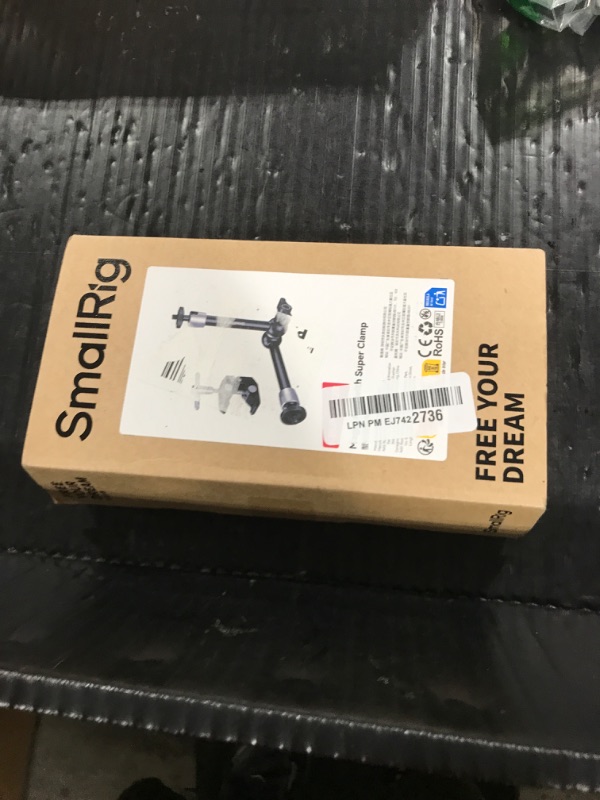 Photo 1 of SMALLRIG Clamp w/ 1/4" and 3/8" Thread and 9.8 Inches Adjustable Friction Power Articulating Magic Arm with 1/4" Thread Screw for LCD Monitor/LED Lights - KBUM2732B
