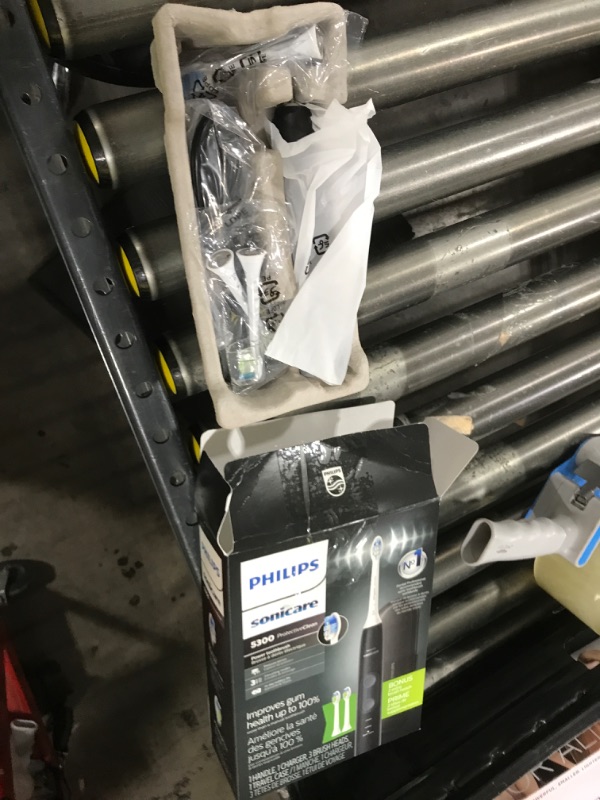 Photo 1 of Philips Sonicare ProtectiveClean 5300 Rechargeable Electric Toothbrush, with Pressure Sensor, 3 Cleaning Modes, SmarTimer and QuadPacer, with 2 Bonus Brush Heads, Travel Case, Black, Model HX6423/34