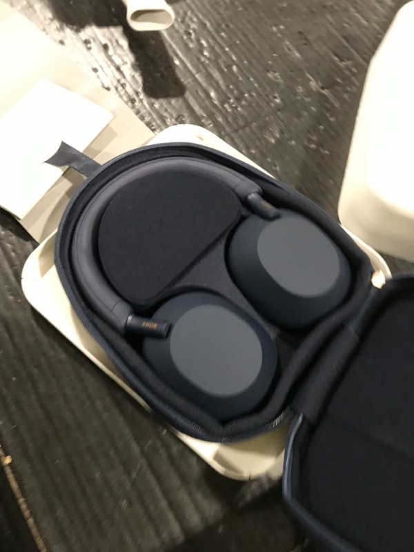 Photo 1 of Sony WH-1000XM5 Premium Noise Canceling Headphones, Auto NC Optimizer, 30-Hour Battery, Alexa Voice Control, Midnight Blue