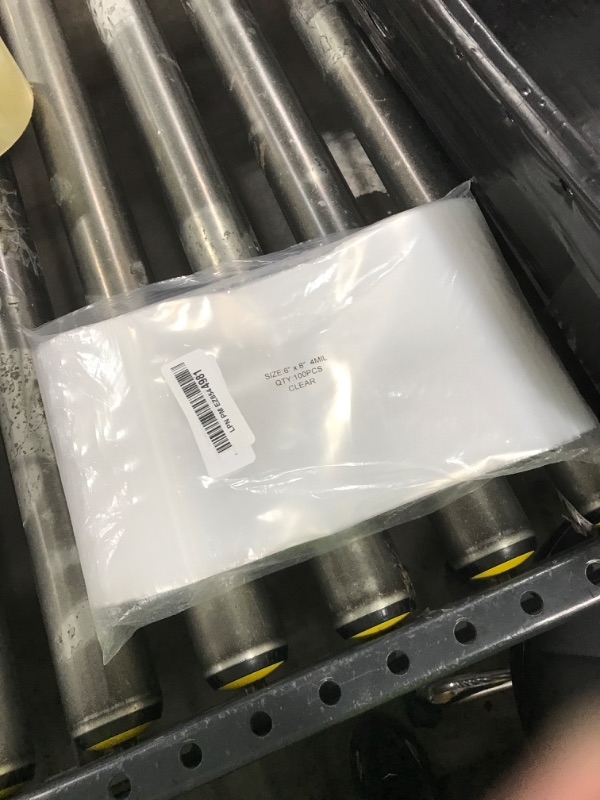 Photo 1 of Clear Plastic Reclosable Zip Bags - Bulk GPI Pack of 100 6" x 8" 4mil Thick Heavy Duty, Strong & Durable Poly Baggies With Resealable Zipper Lock For Travel, Storage, Packaging & Shipping.