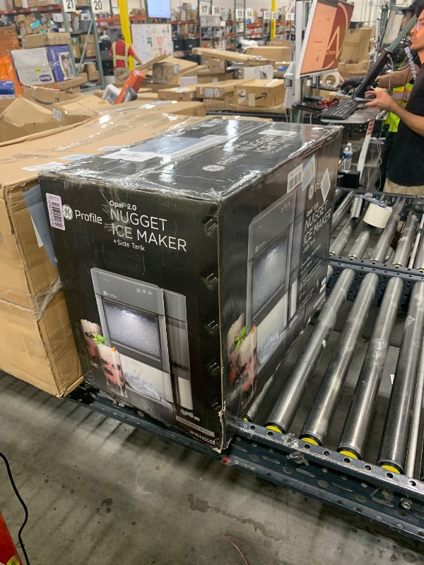 Photo 1 of GE Profile Opal 2.0 with 0.75 Gallon Tank, Chewable Crunchable Countertop Nugget Ice Maker, Scoop included, 38 lbs in 24 hours, Pellet Ice Machine with WiFi & Smart Connected, Stainless Steel