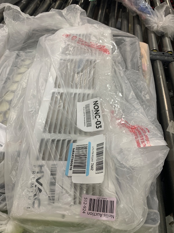 Photo 1 of HVAC Premium 24'' x 6'' [Duct Opening] Flat Stamped Steel Return Air Grille - Sidewall and Ceiling - HVAC Vent Duct Cover - White [Outer Dimensions: 25.75''w X 7.75''h]
