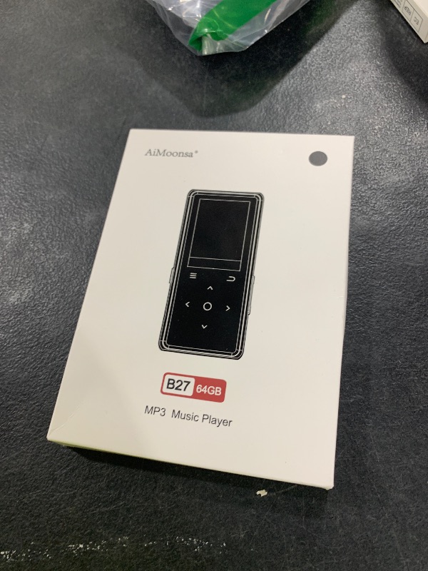 Photo 1 of 64GB MP3 Player with Bluetooth 5.2, AiMoonsa Music Player with Built-in HD Speaker, FM Radio, Voice Recorder, HiFi Sound, E-Book, Earphones Included