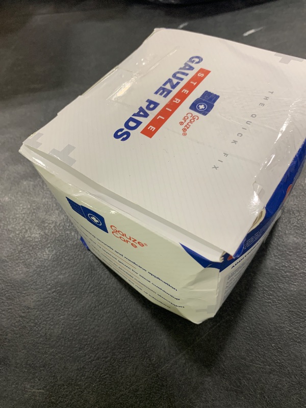 Photo 1 of 100pc Large Sterile Gauze Pads 4x4 Sterile for Wounds Bulk - 12ply Woven Gauze Sponges 4x4 Sterile - USP IV Breathable Mesh 4x4 Gauze Pads Sterile for Enhanced Absorption - First Aid Medical