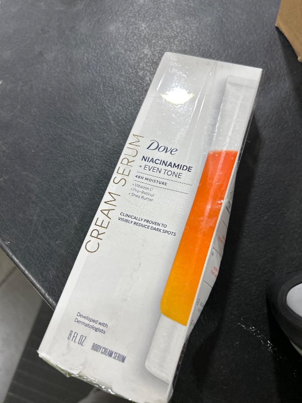 Photo 1 of Dove Body Cream Serum Niacinamide + Even Tone for Dark Spots and Uneven Tone with Vitamin C, Pro-Retinol and Shea Butter Lotion, 8 oz