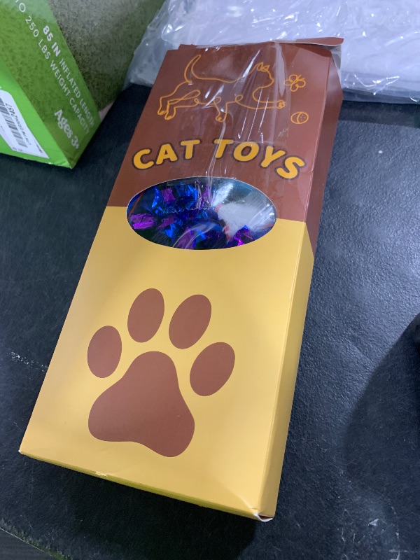 Photo 1 of Cat Toys Kitten Toys Assortments, 32 Packs Cat Toys Variety Pack for Kitty, Cat Balls with Bells,Cat Feather Toy, Cat Mouse Toy, Cat Crinkle Balls, Catnip Toys for Indoor Cats Kittens